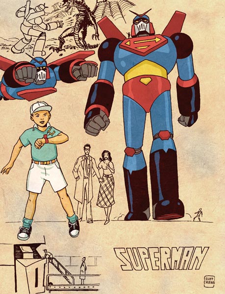 robot superman toy