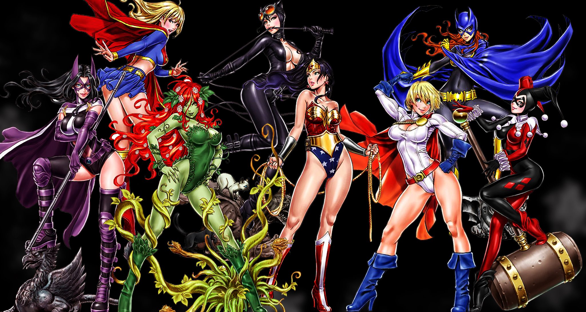 dc vs marvel in anime stile