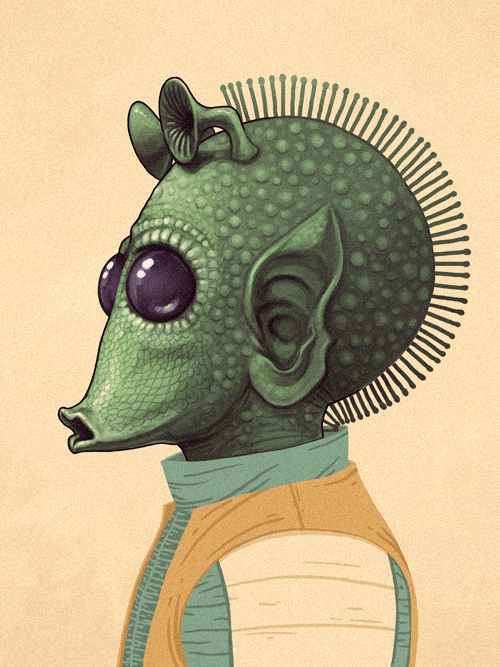 Greedo from Star Wars by Mike Mitchell